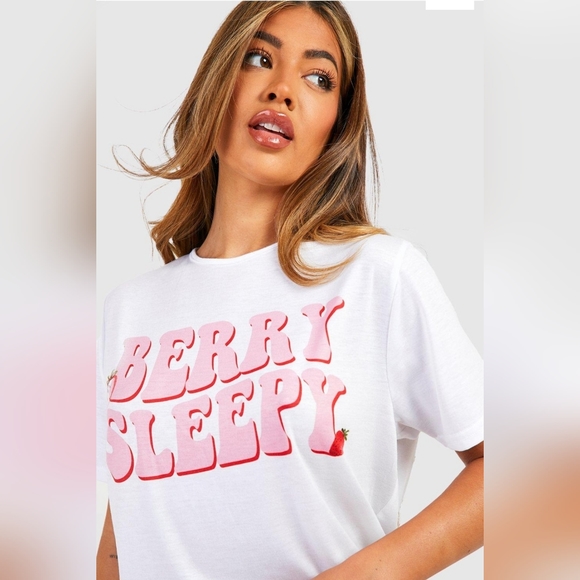 BERRY SLEEPY JERSEY KNIT PAJAMA SHORT SET - Picture 4 of 4